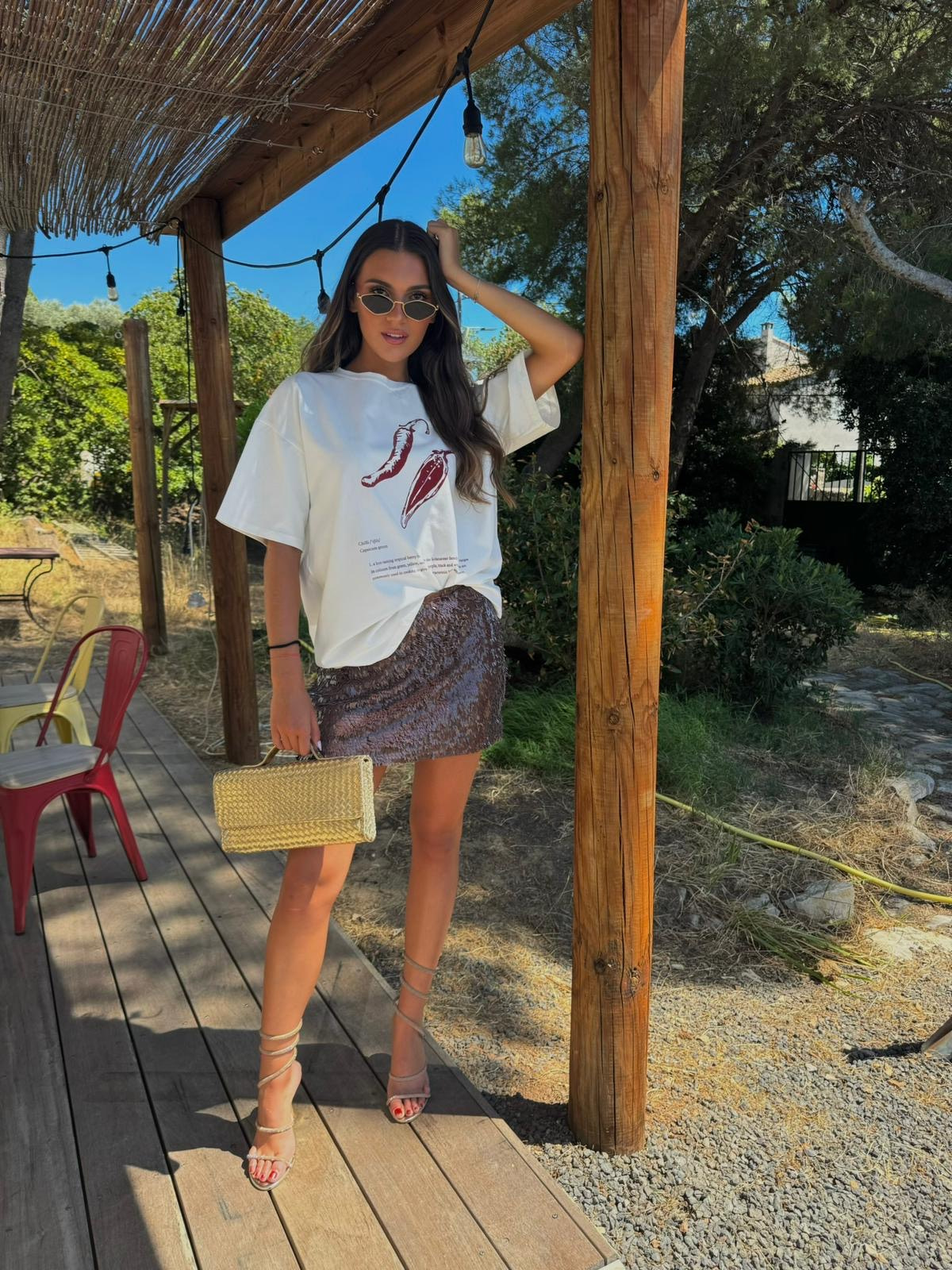 Jupe St-Tropez à Sequins
